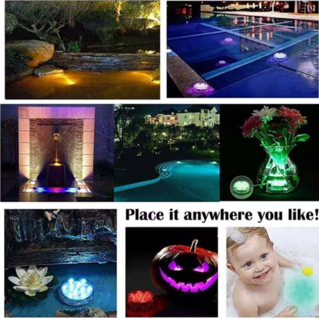 Lámpara Led Subacuátic Impermeabl Contro